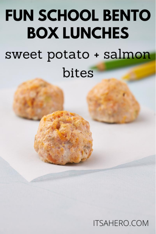 PIN ME - Kids Bento Box Lunch Ideas - Sweet Potato Bites Recipe