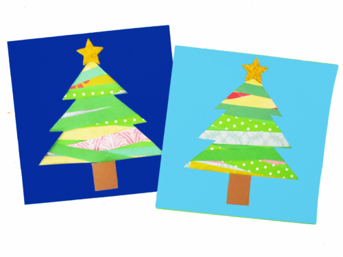 Paper Strip Christmas Tree Craft